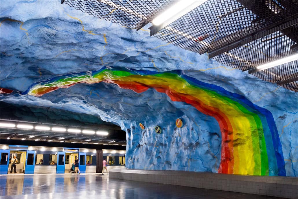 世界最美的地铁-斯德哥尔摩地铁